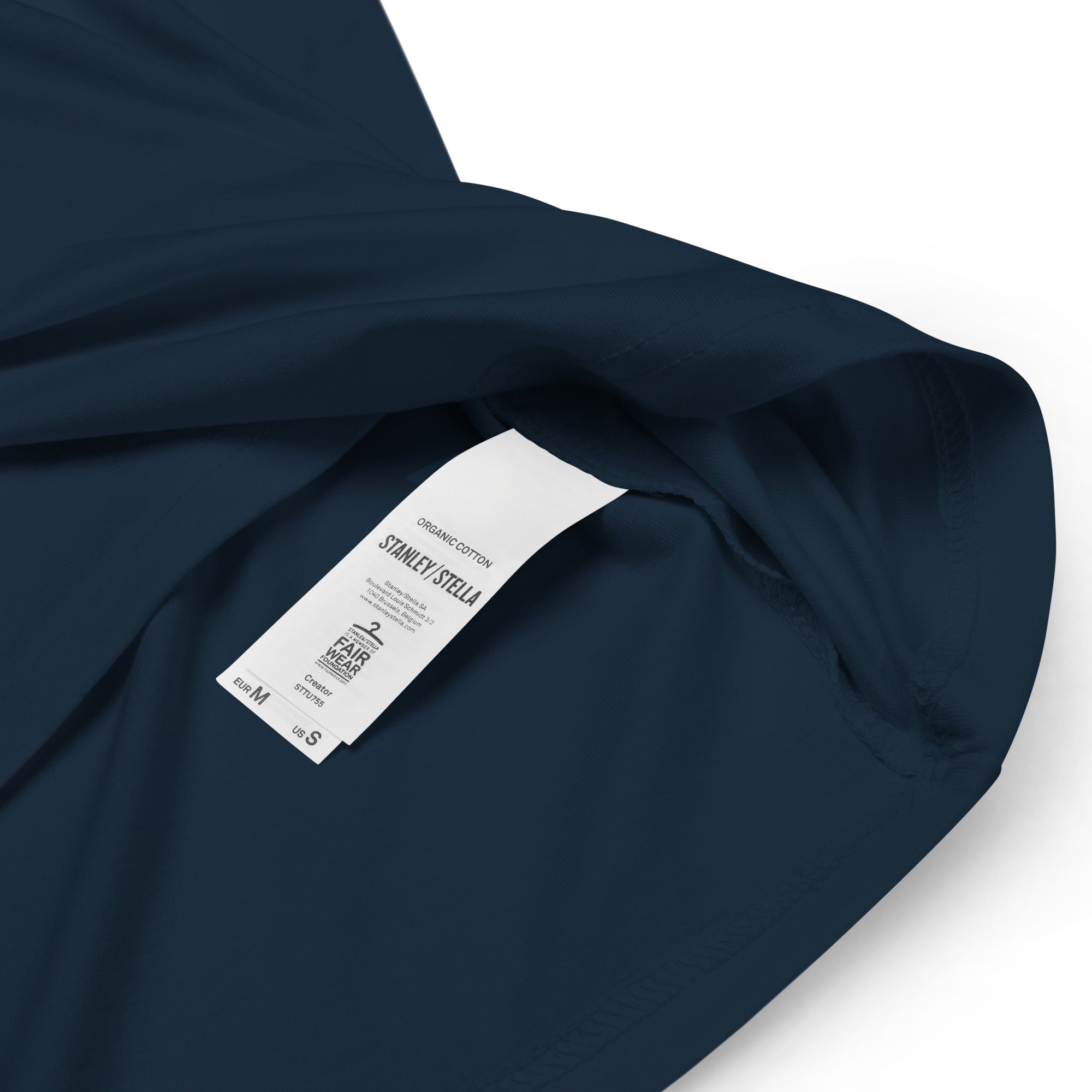 TIME OF VIBES Bio-Baumwoll T-Shirt (Marineblau) - €33,50