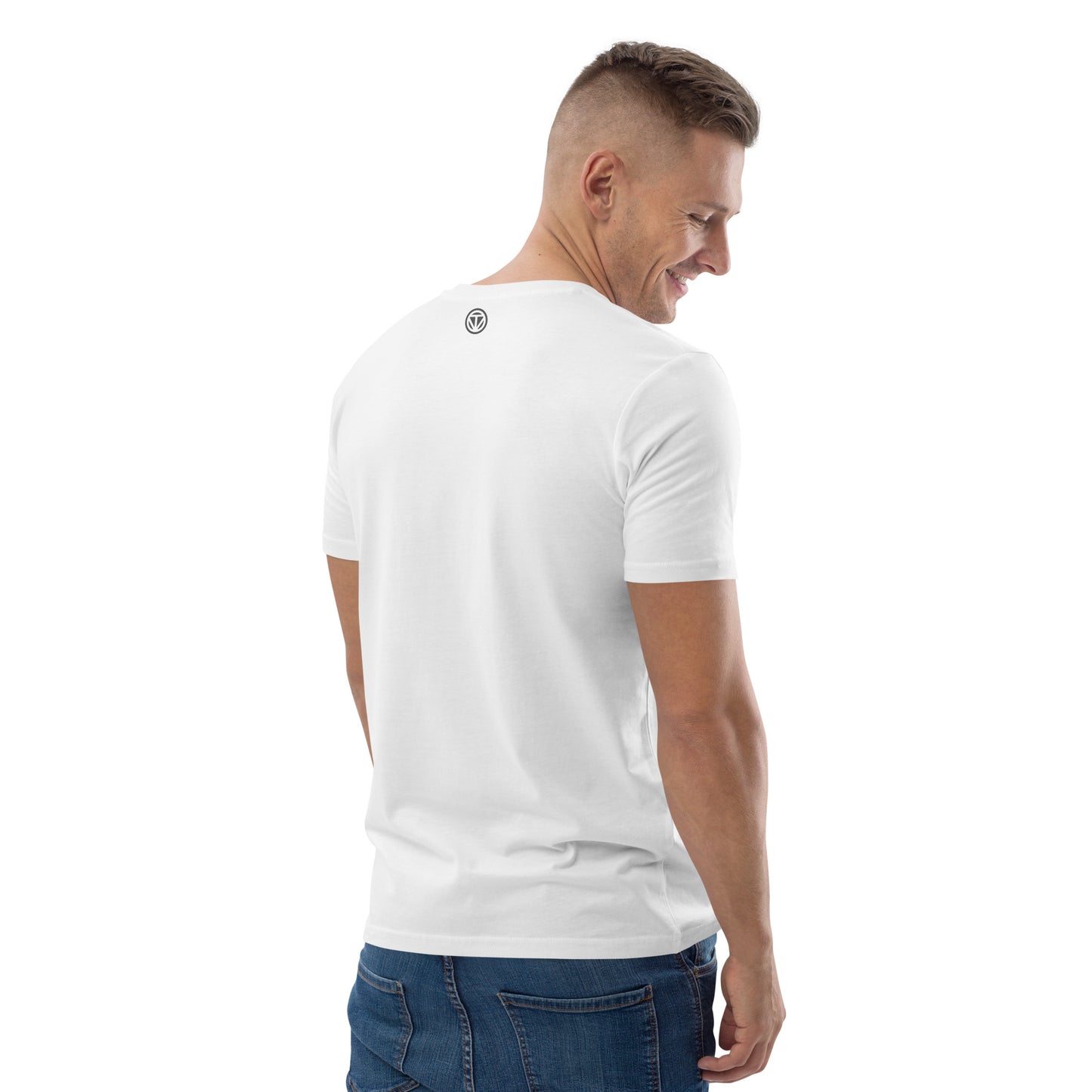 TIME OF VIBES - Organic cotton T-Shirt CURVE (White) - €32.00
