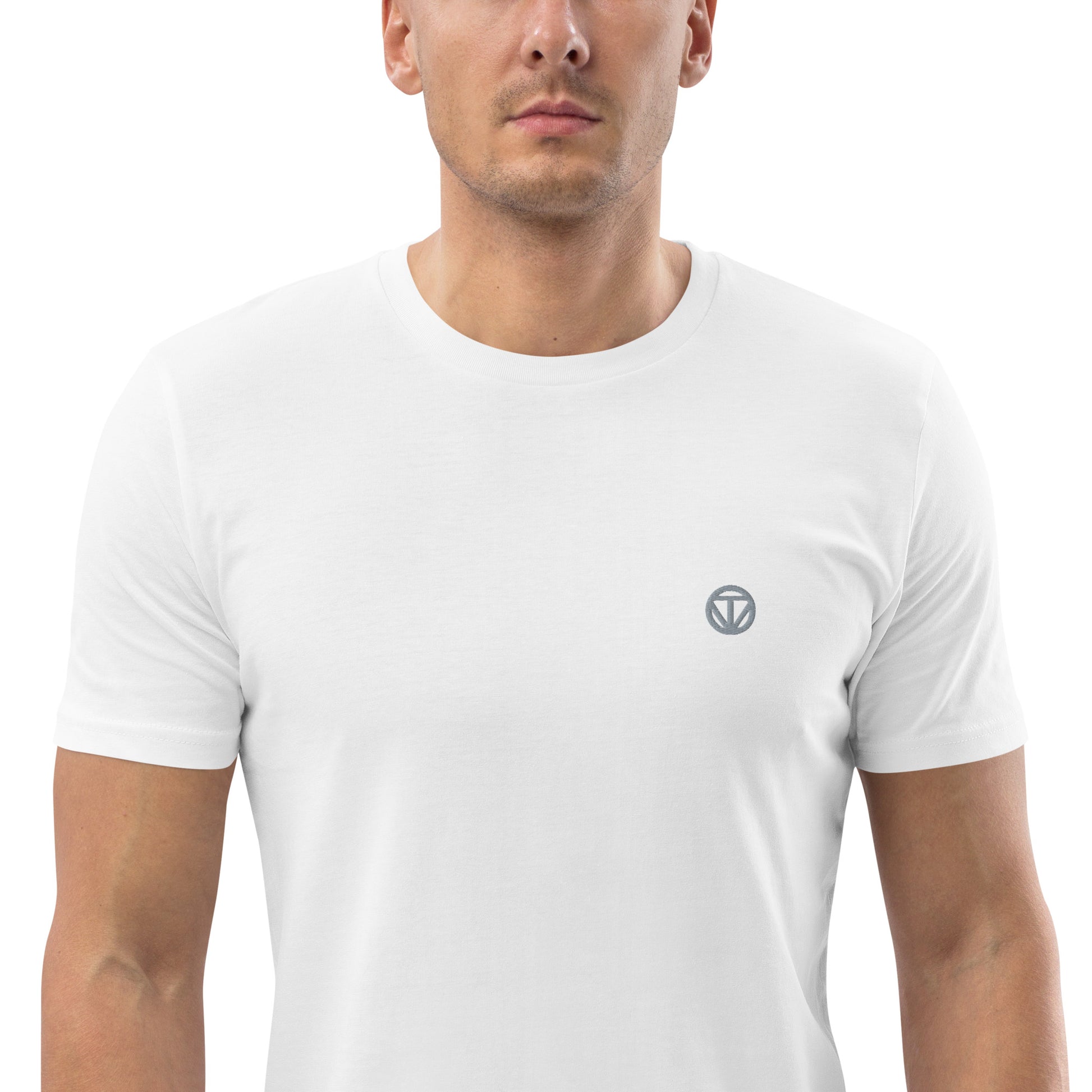 TIME OF VIBES - Organic Cotton T-Shirt (White/Grey) - €33.50