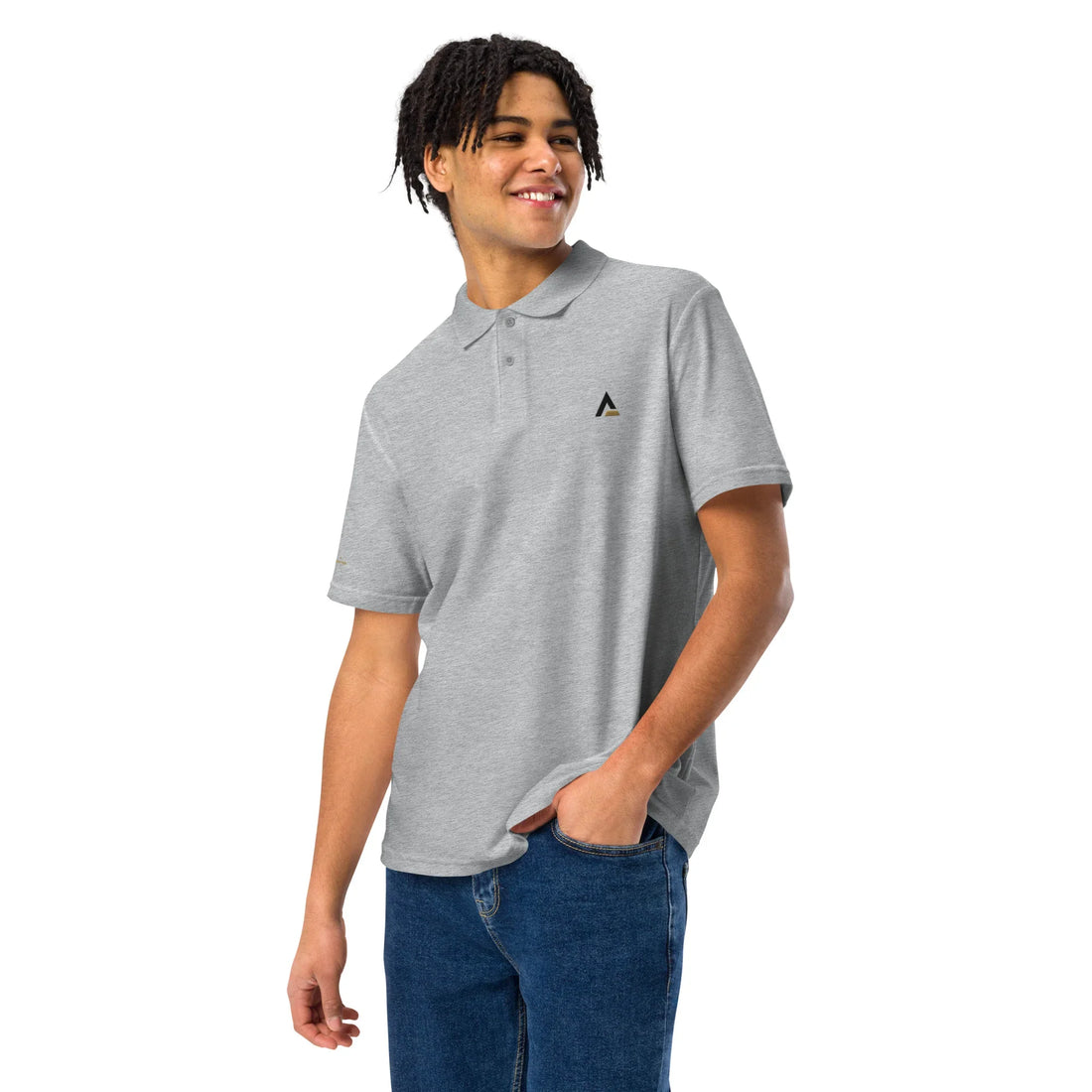 Unisex Piqué-Poloshirt (Grau) - Time Of Vibes