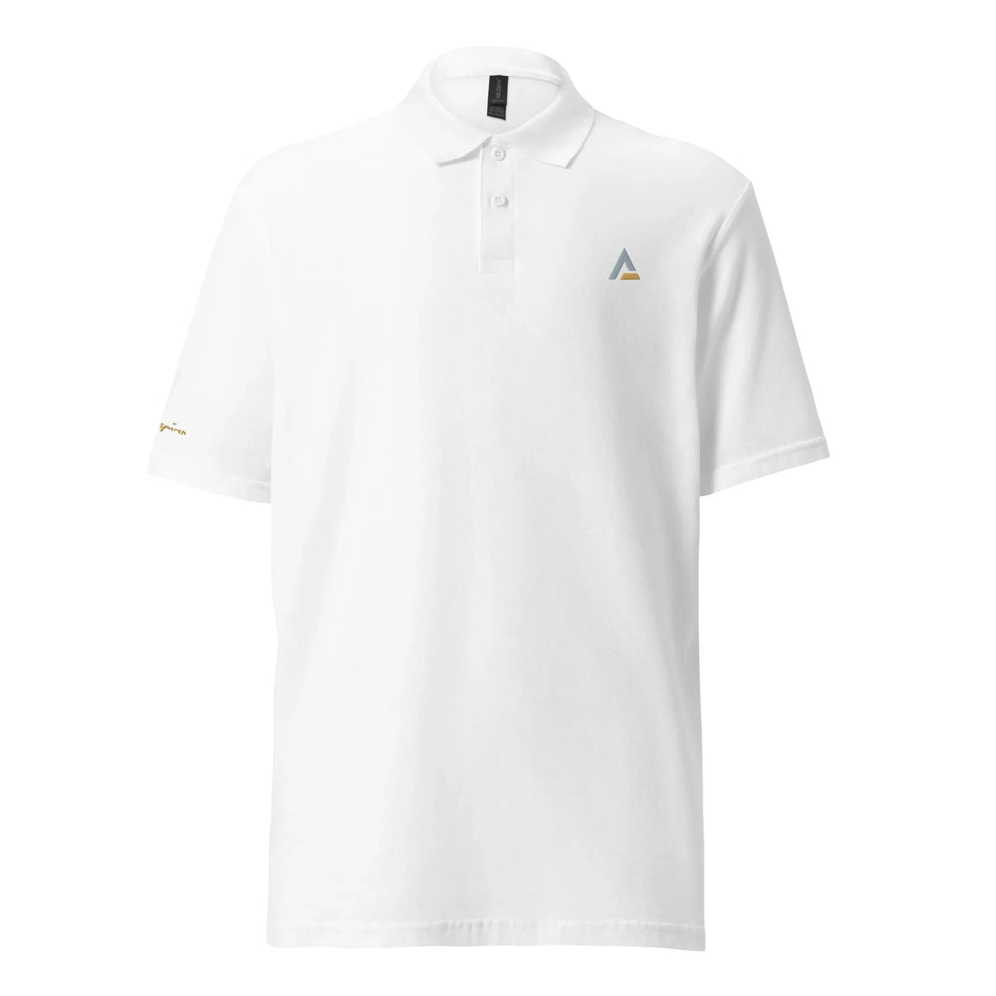 Unisex Piqué-Poloshirt (Weiß) - Time Of Vibes