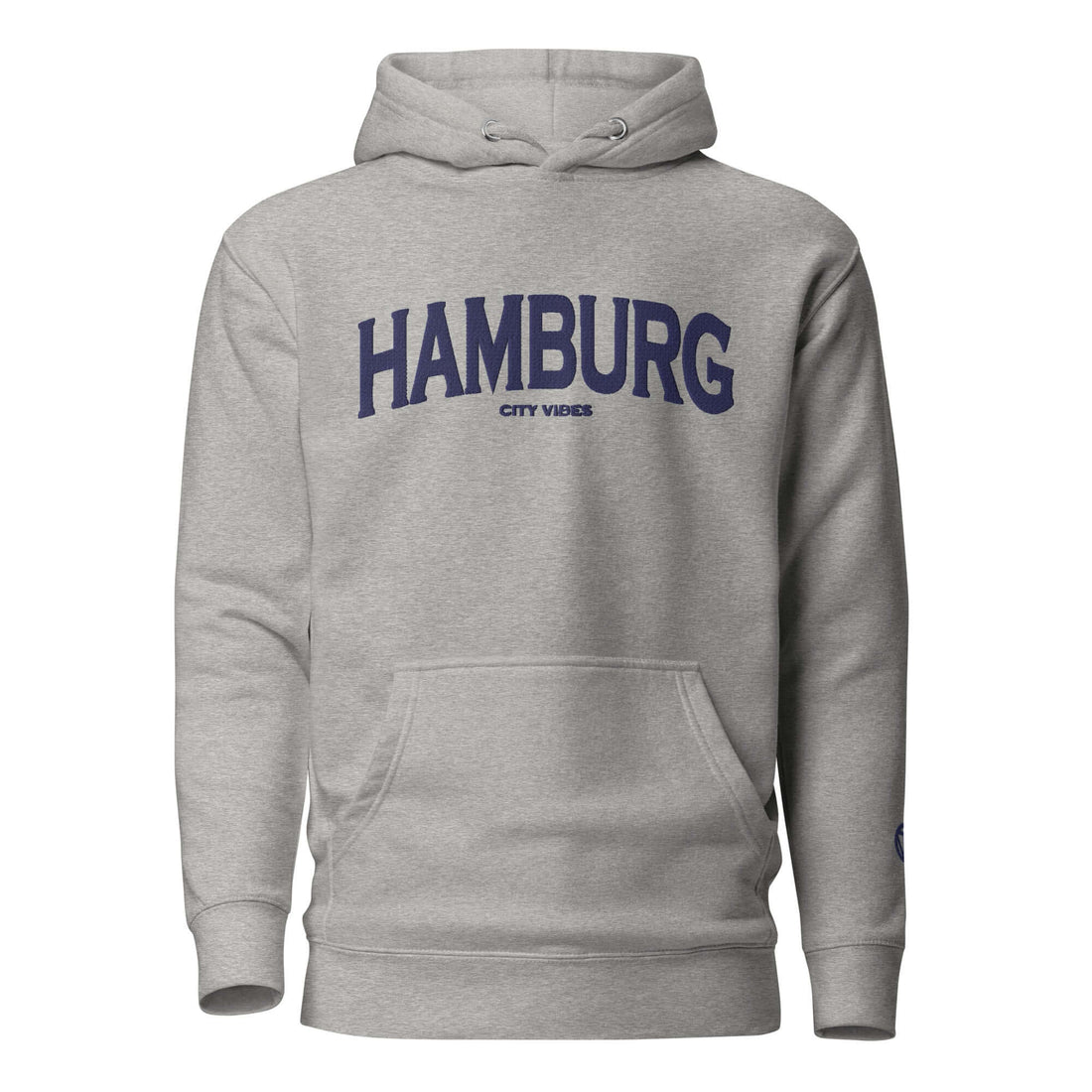 TIME OF VIBES Klassischer Kapuzenpullover HAMBURG (Grau/Blau) - €69,00