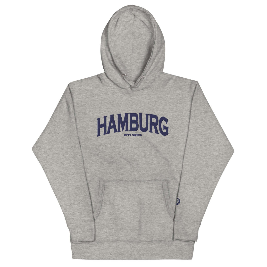 TIME OF VIBES Klassischer Kapuzenpullover HAMBURG (Grau/Blau) - €69,00