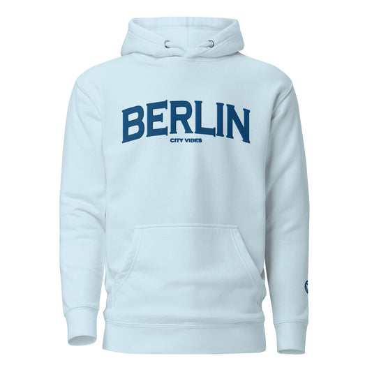 Klassischer Kapuzenpullover BERLIN (Blau/Blau)