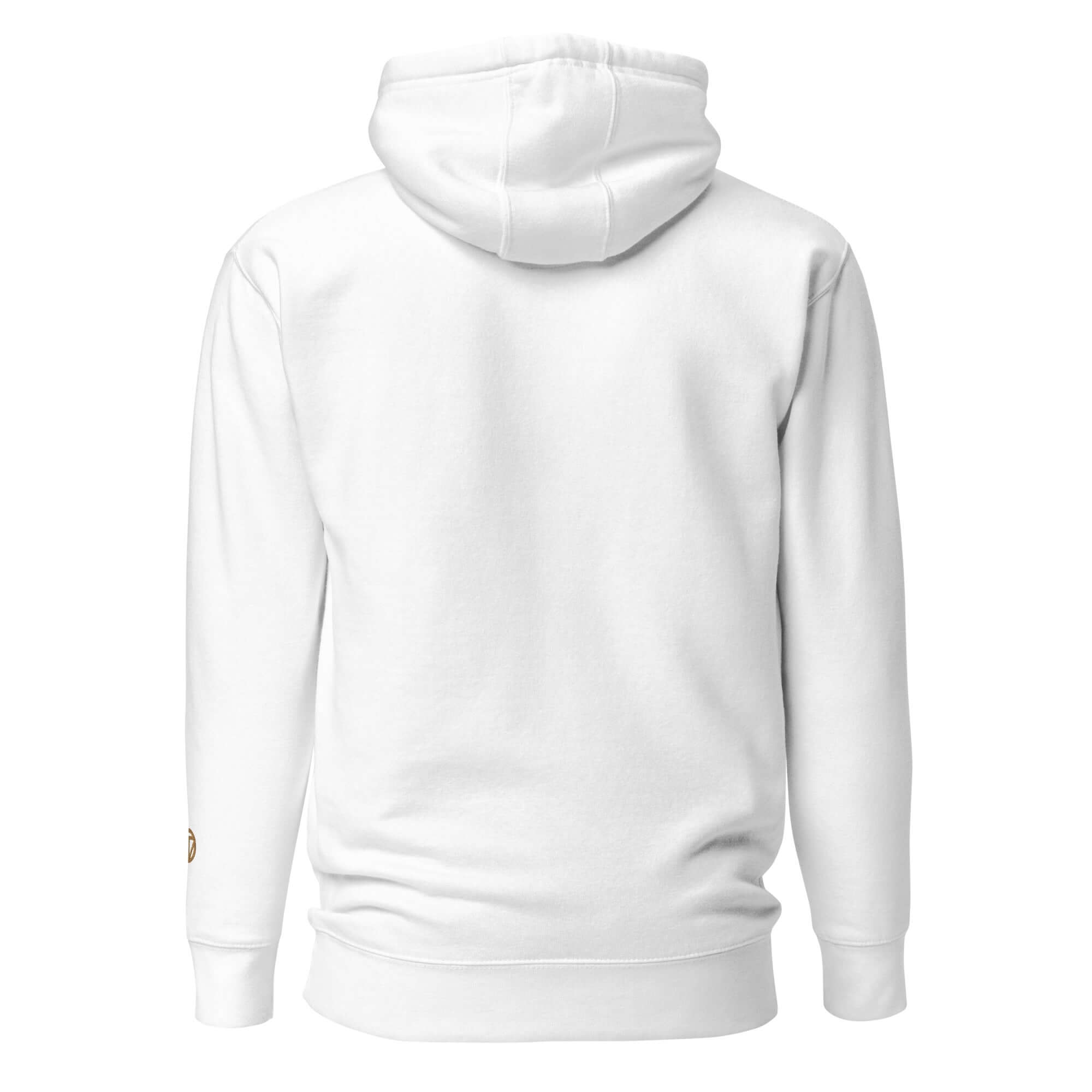 TIME OF VIBES Klassischer Kapuzenpullover BERLIN (Weiß/Gold) - €69,00