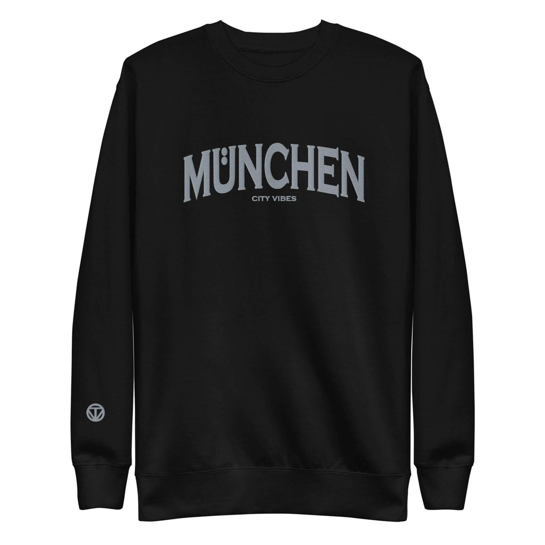 VIBES Premium Sweatshirt City | MÜNCHEN (Schwarz/Grau) * Unisex - Time Of Vibes