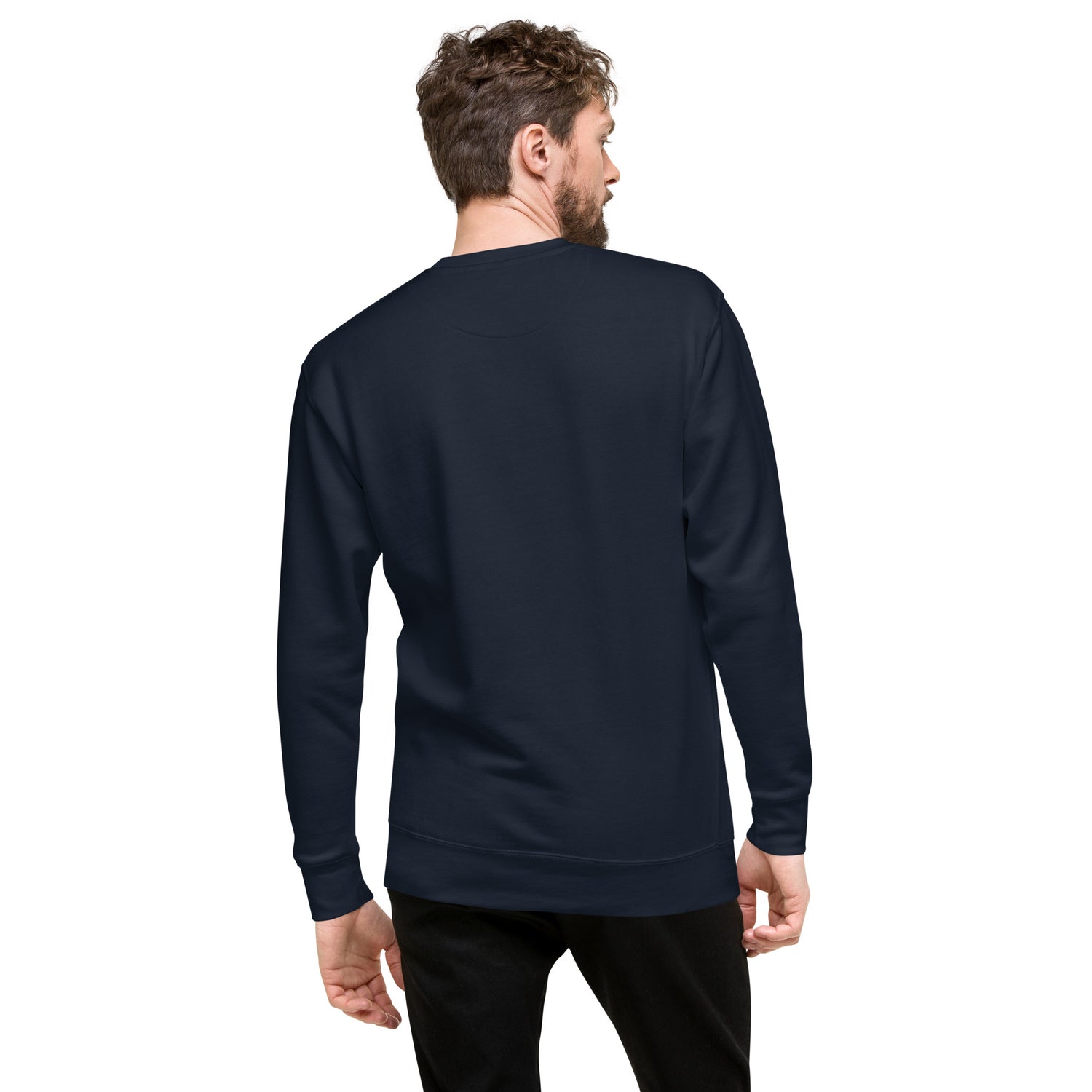 TIME OF VIBES Premium Sweatshirt VIBES (Marineblau/Weiß) - €59,00