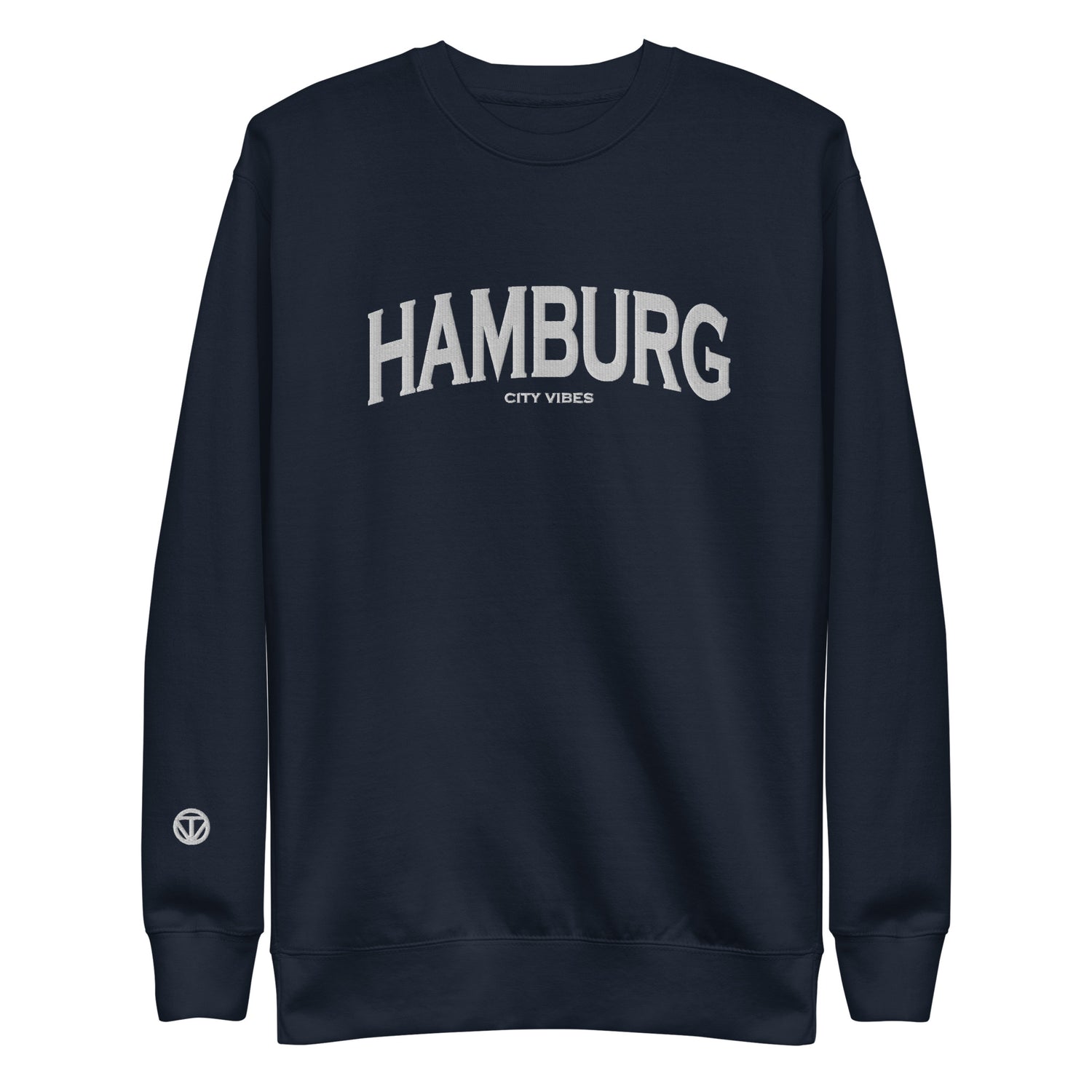 TIME OF VIBES Premium Sweatshirt HAMBURG (Blau/Grau) - €59,00