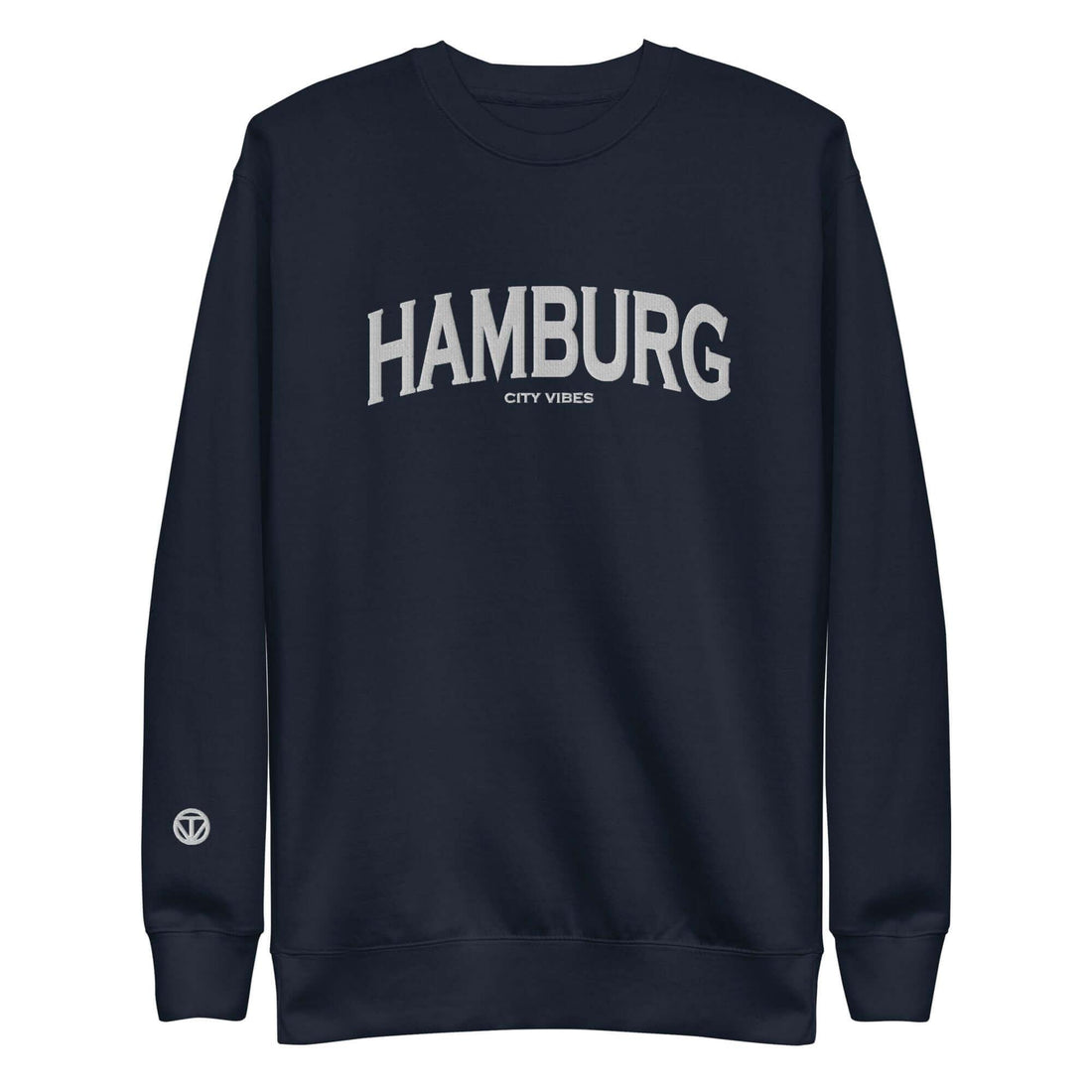 VIBES Premium Sweatshirt City | HAMBURG (Blau/Grau) * Unisex - Time Of Vibes