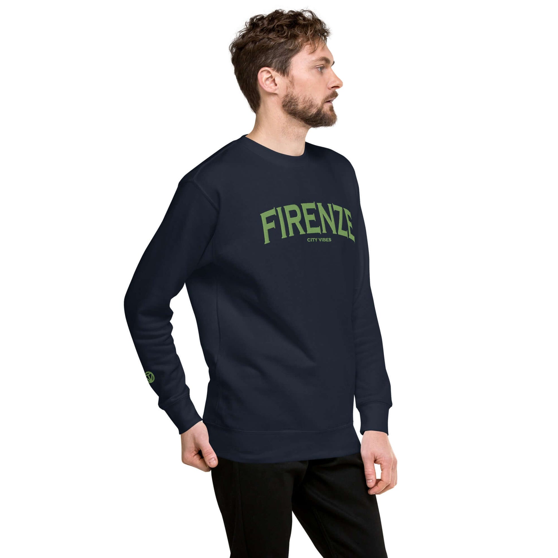 TIME OF VIBES - Premium Sweatshirt CITY FLORENCE (Blue/Green) - €59.00