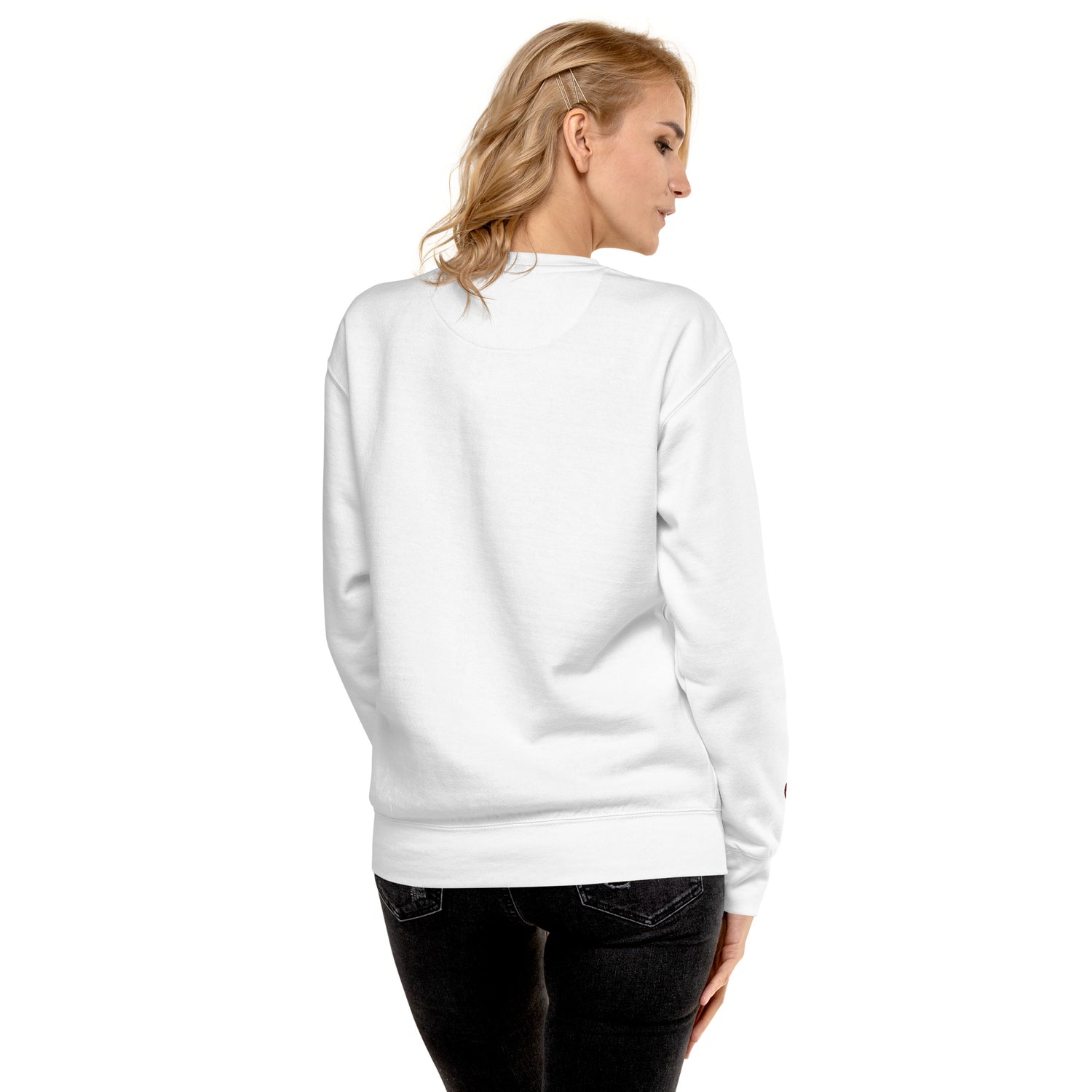TIME OF VIBES Premium Sweatshirt NEW YORK (Weiß/Braun) - €59,00