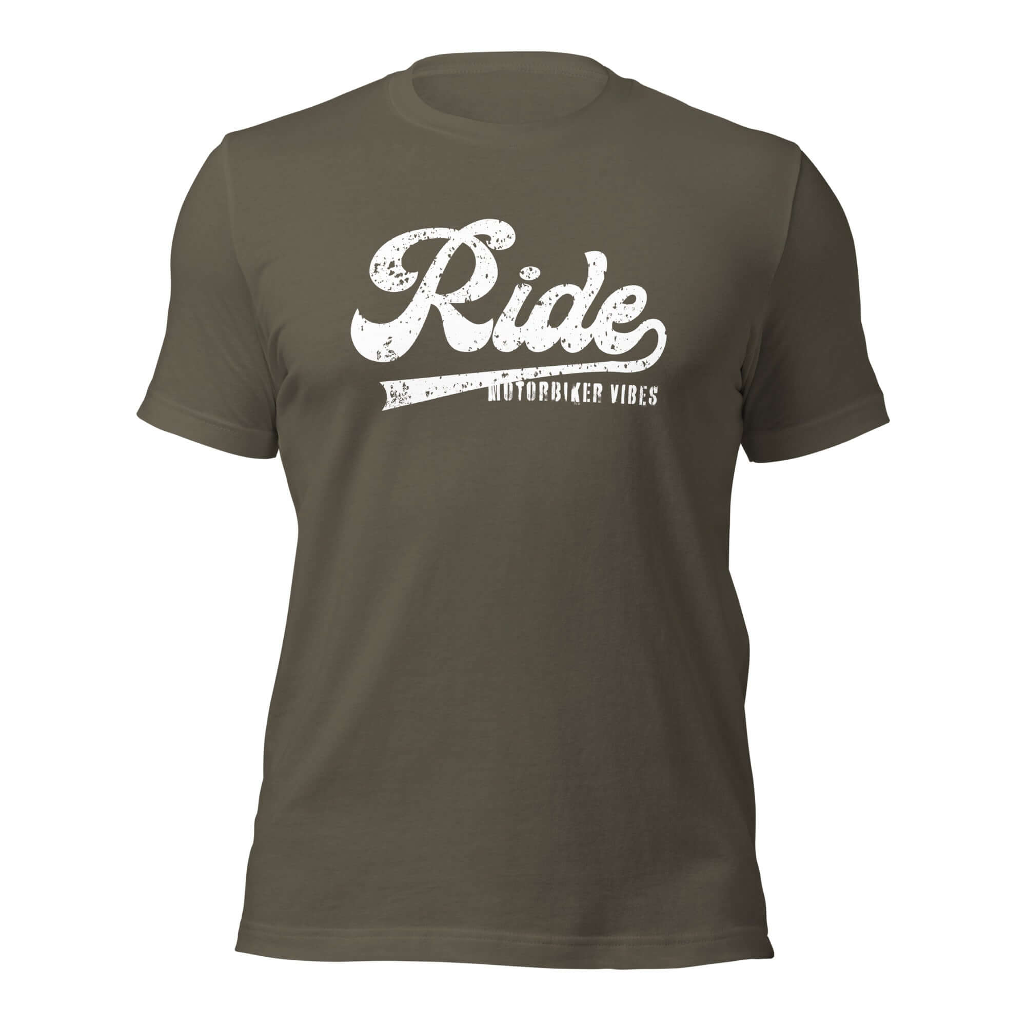 TIME OF VIBES Baumwoll T-Shirt RIDE (Armygrün) - €29,00