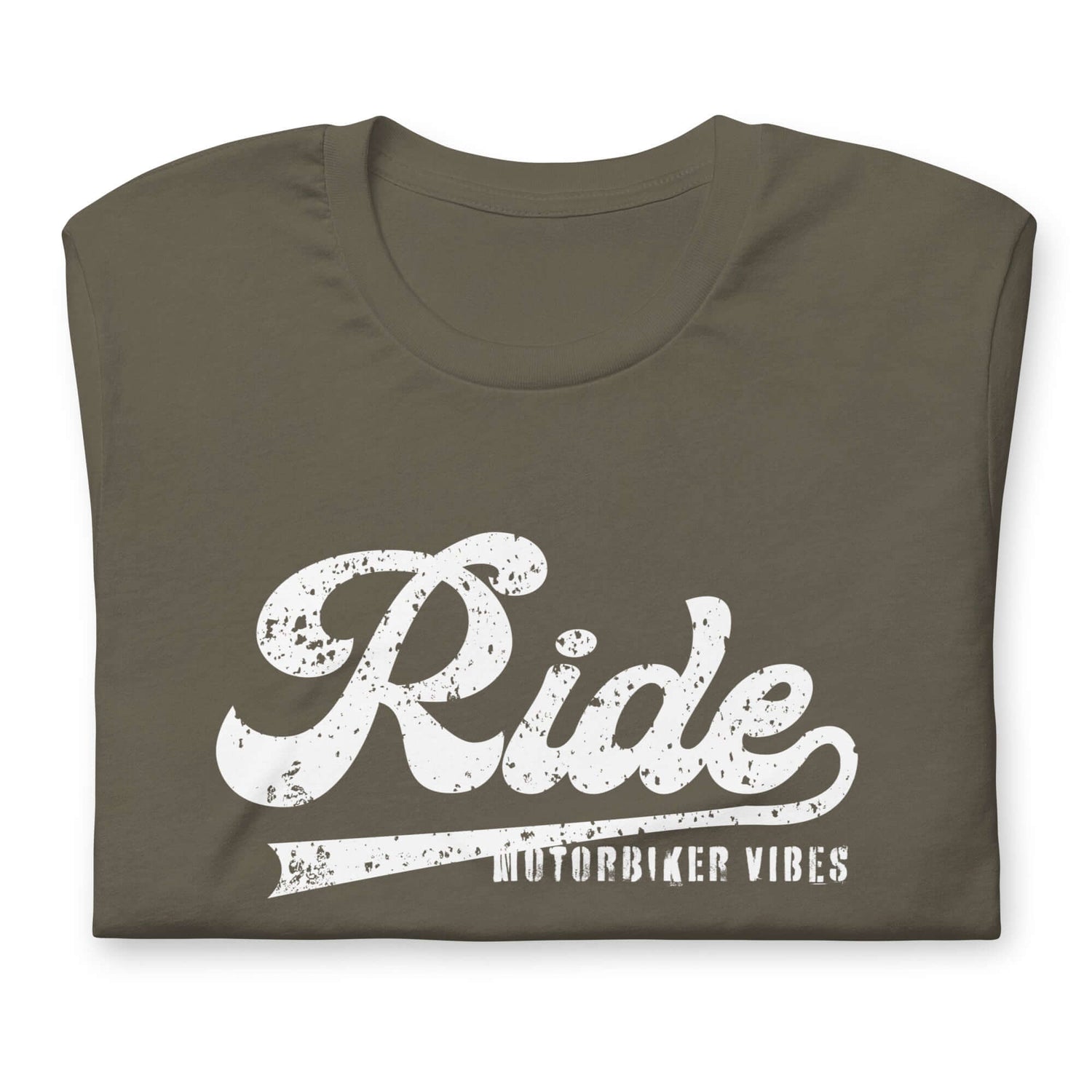 TIME OF VIBES Baumwoll T-Shirt RIDE (Armygrün) - €29,00