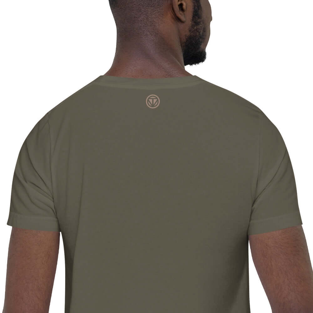 TIME OF VIBES - Men`s Cotton T-Shirt DRESS4RIDE (Army Green) - €29.00