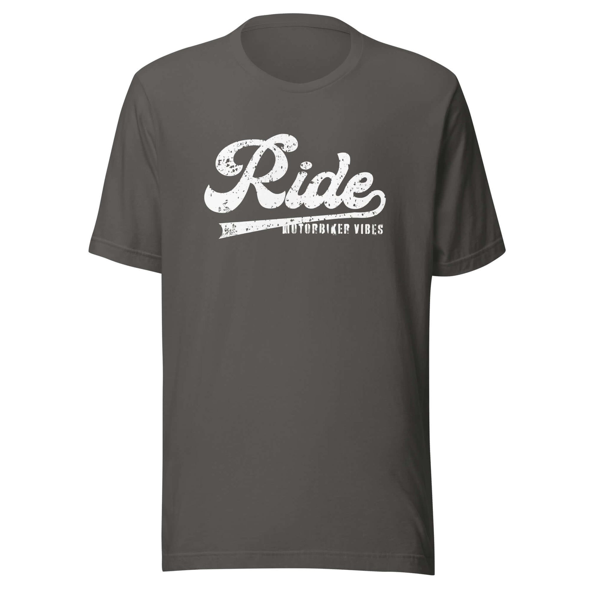 TIME OF VIBES - Men`s Cotton T-Shirt RIDE (Asphalt Grey) - €29.00