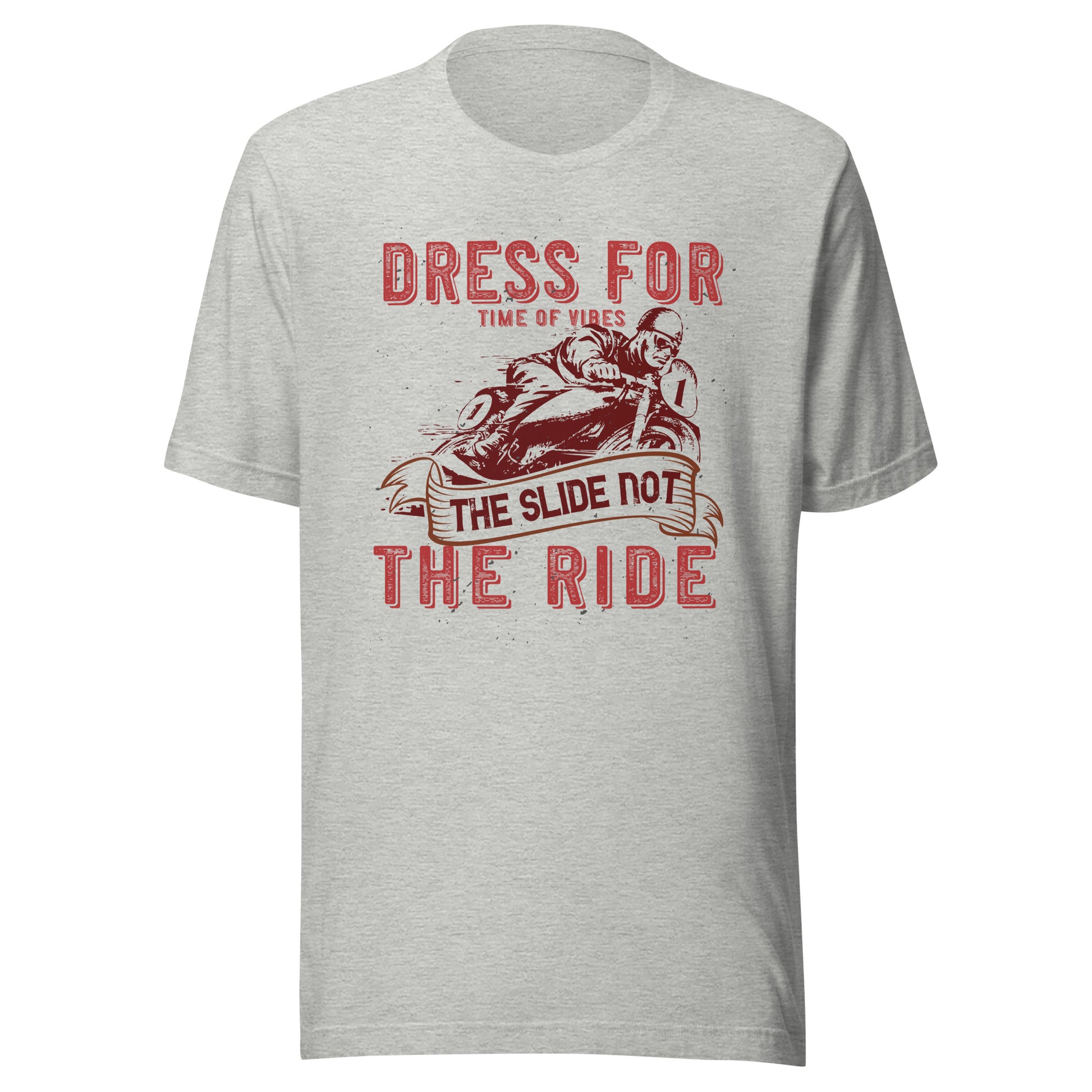 TIME OF VIBES - Men`s Cotton T-Shirt DRESS4RIDE (Athletic Heather) - €29.00