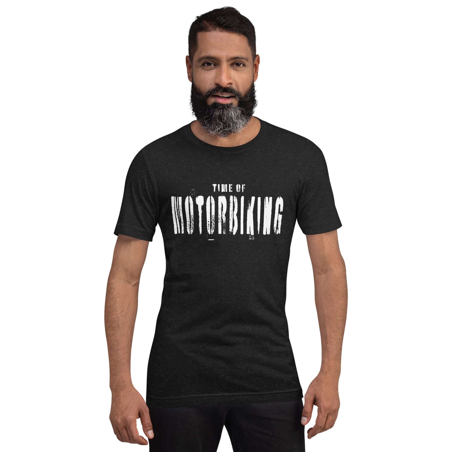 TIME OF VIBES Baumwoll T-Shirt MOTORBIKING (Schwarz) - €29,00