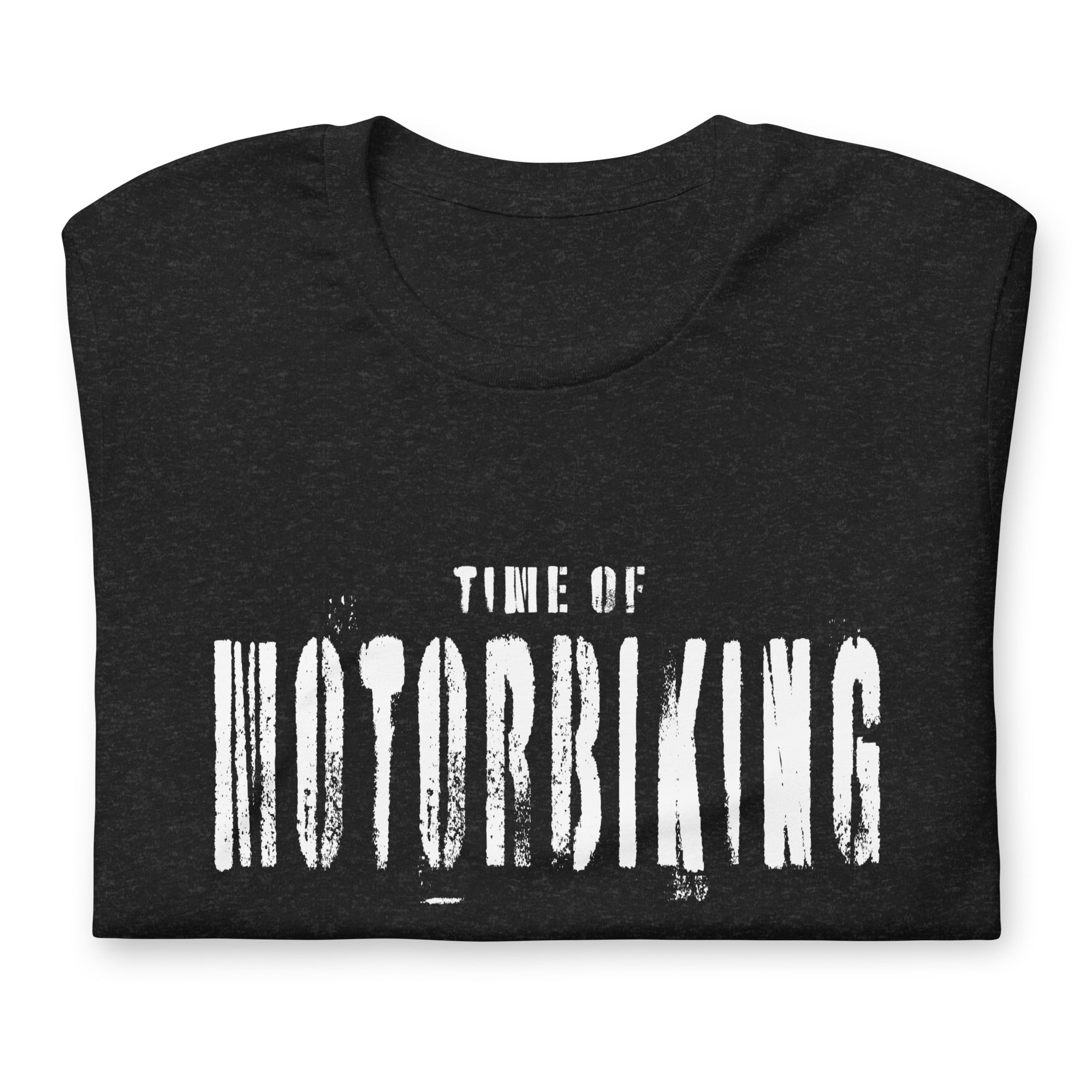 TIME OF VIBES Baumwoll T-Shirt MOTORBIKING (Schwarz) - €29,00