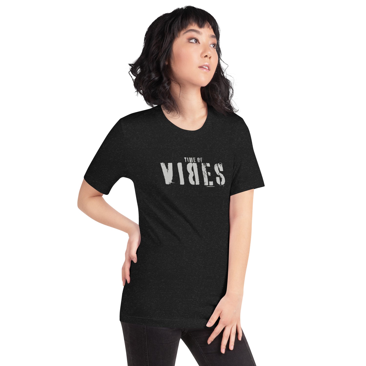 VIBES T-Shirt TOV (Schwarz/Silber) * Unisex - Time Of Vibes