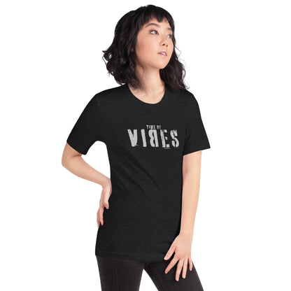VIBES T-Shirt TOV (Schwarz/Silber) * Unisex - Time Of Vibes