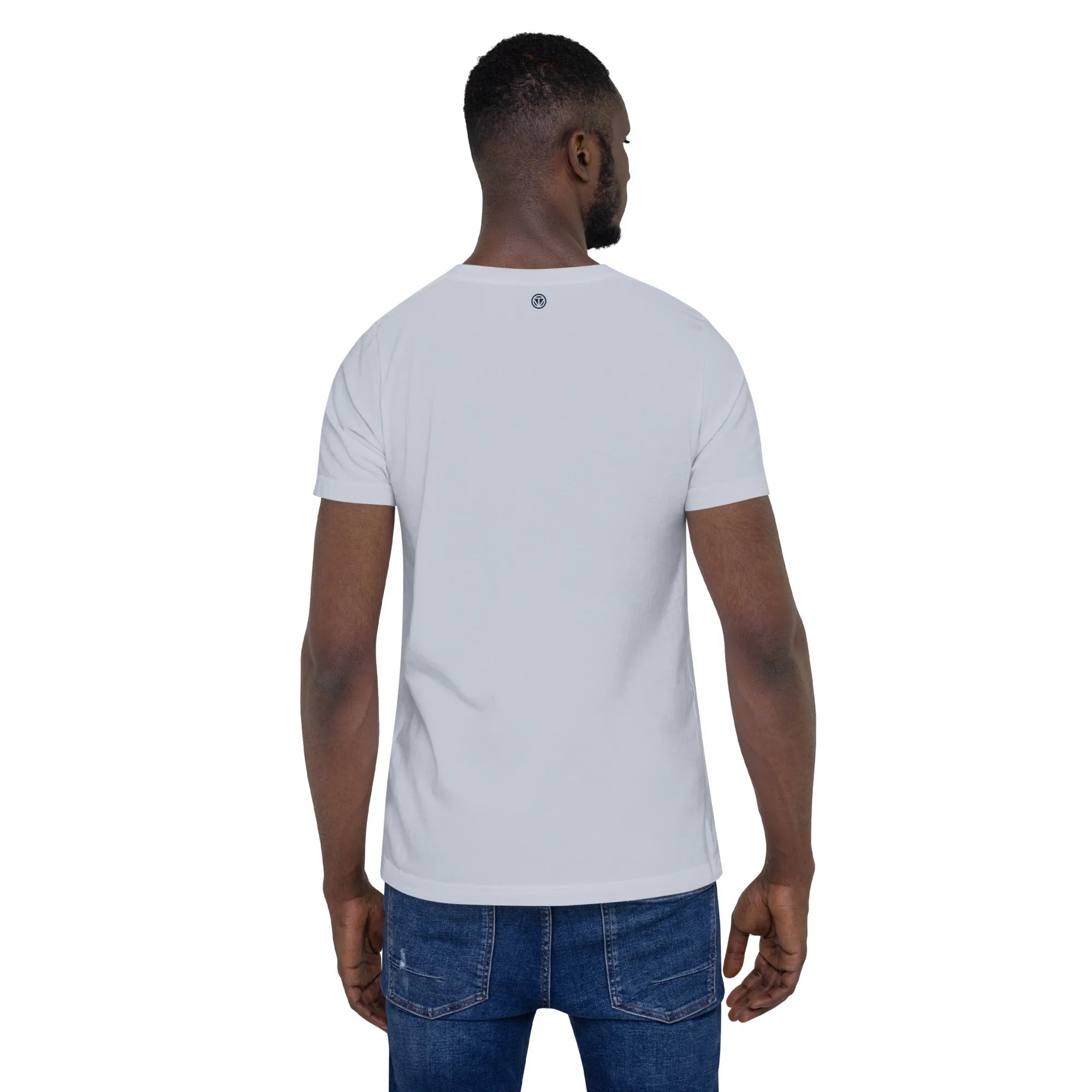 T-shirt en coton pour homme VIBES  (bleu clair/bleu marine)