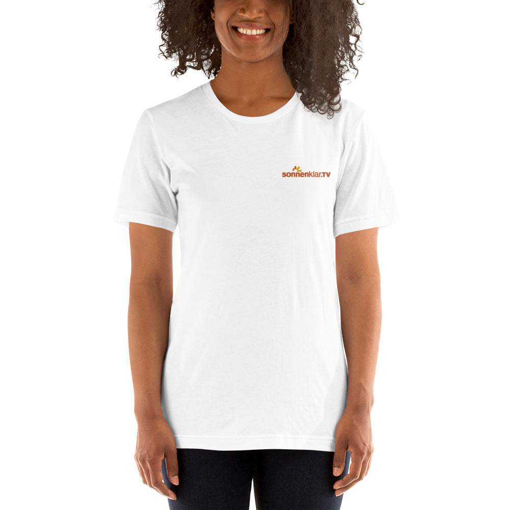 TIME OF VIBES Unisex Cotton t-shirt Sonnenklar (bestickt) - €34,00