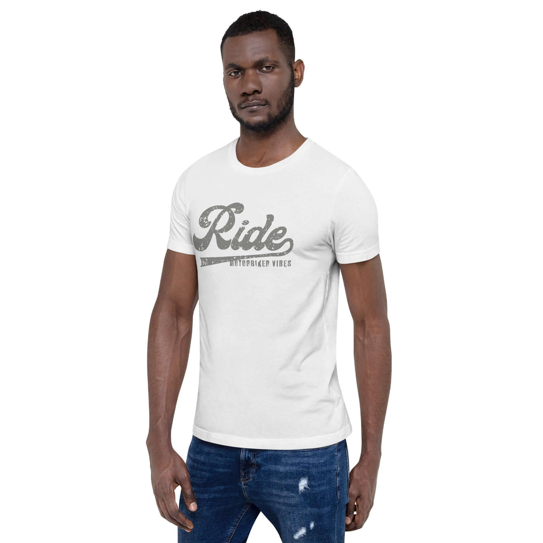 TIME OF VIBES Baumwoll T-Shirt RIDE (Weiß) - €29,00