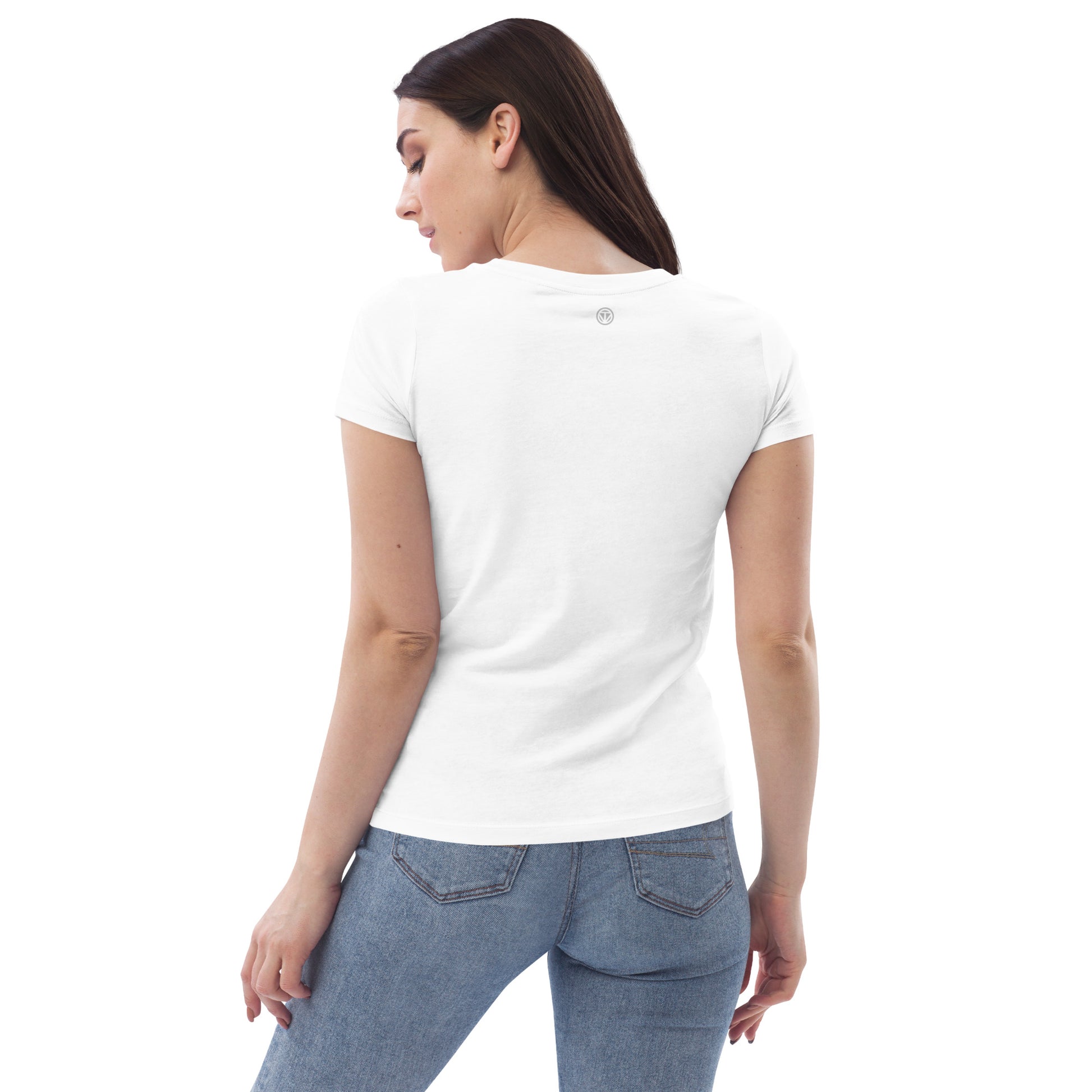 TIME OF VIBES - Women's fitted eco tee RIDE (White) - €32.00