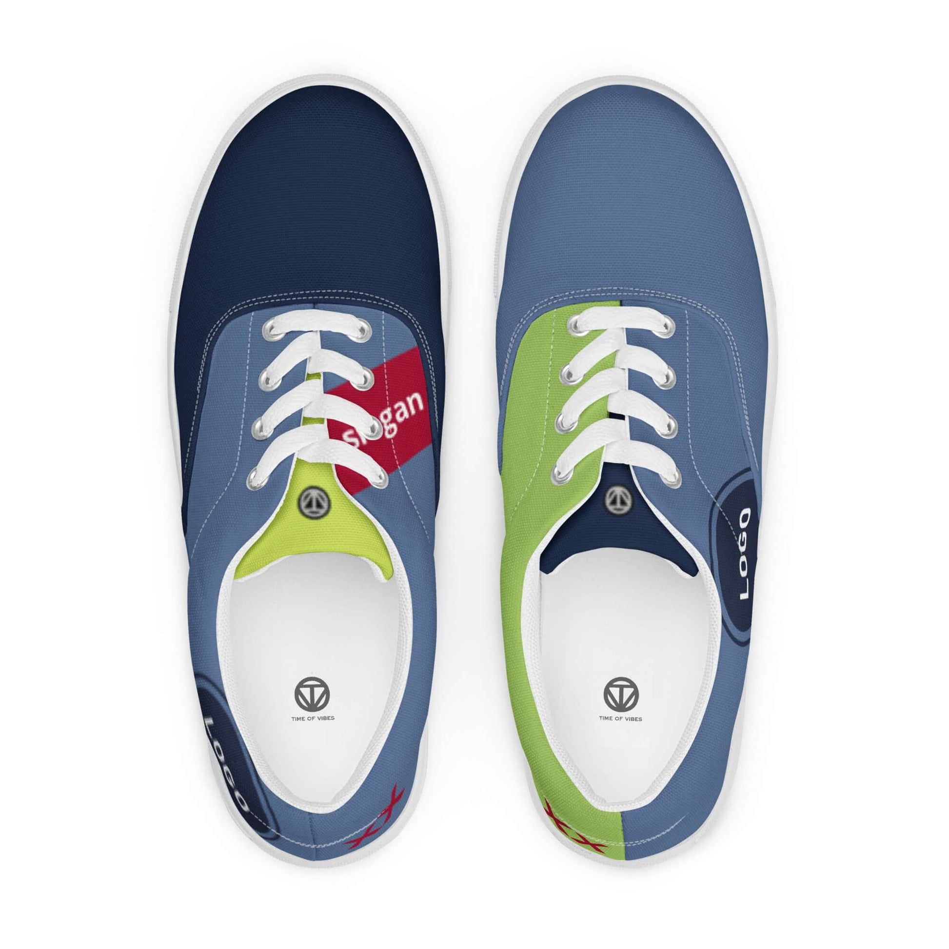 TIME OF VIBES - Women’s lace-up canvas shoes CORPORATE - €109.00