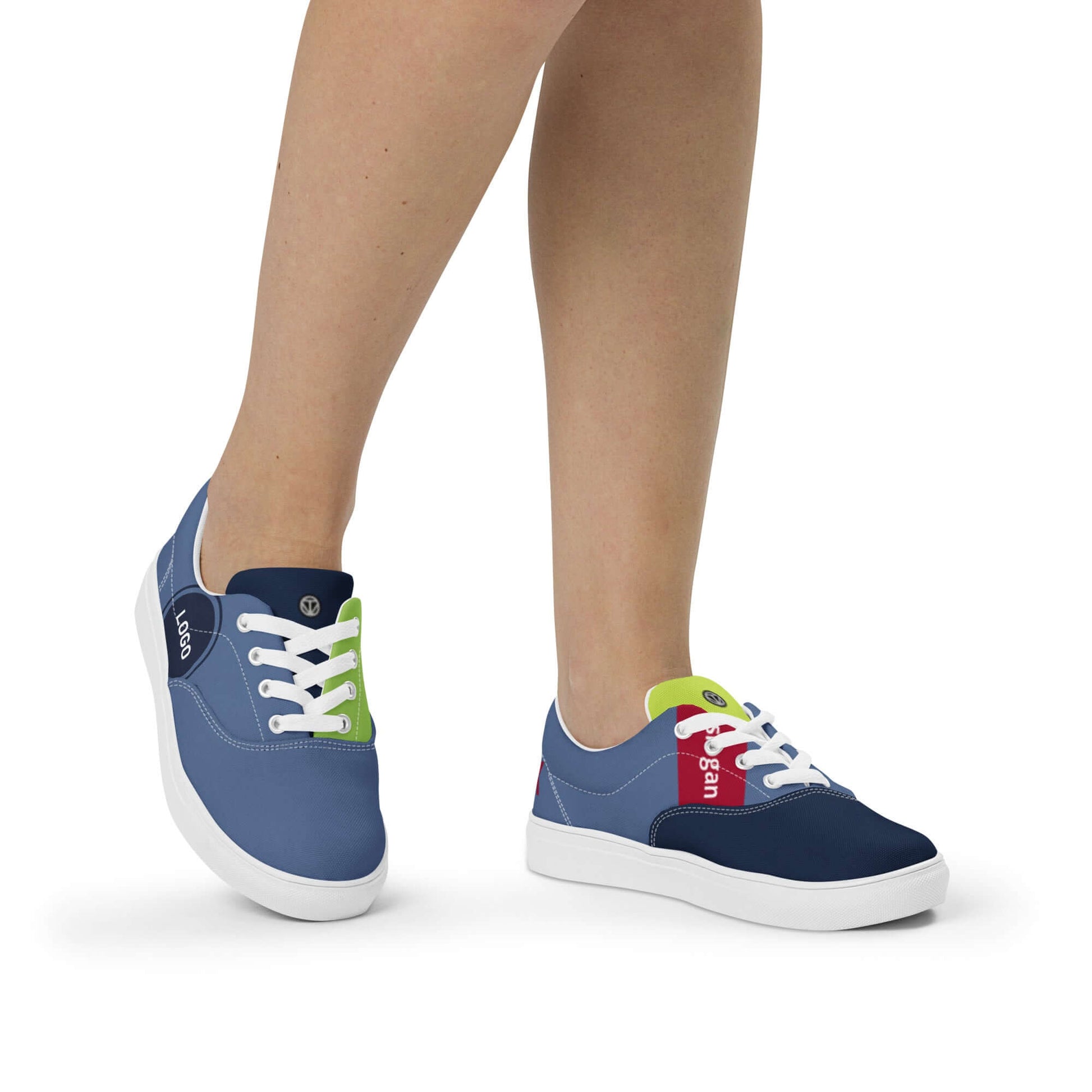 TIME OF VIBES - Women’s lace-up canvas shoes CORPORATE - €109.00
