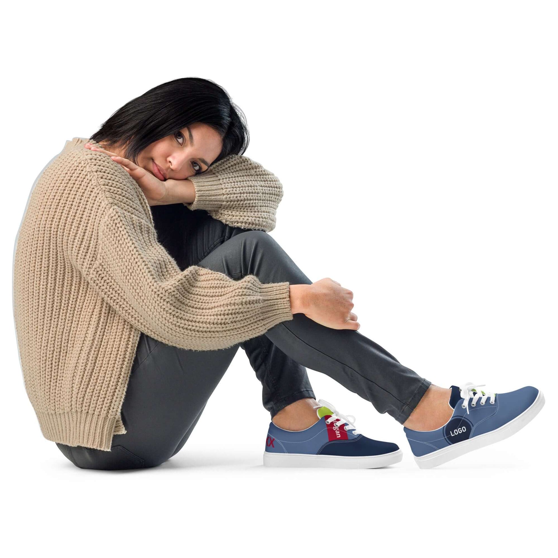 TIME OF VIBES - Women’s lace-up canvas shoes CORPORATE - €109.00