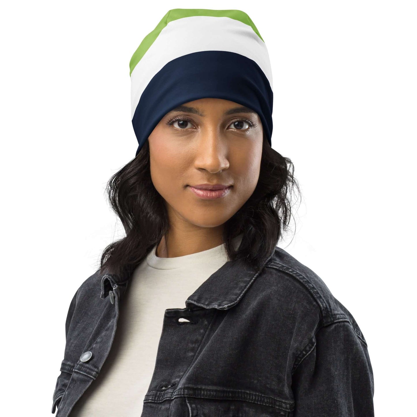 TIME OF VIBES - Beanie MODERN (Navy/White/Mindaro) - €29.50