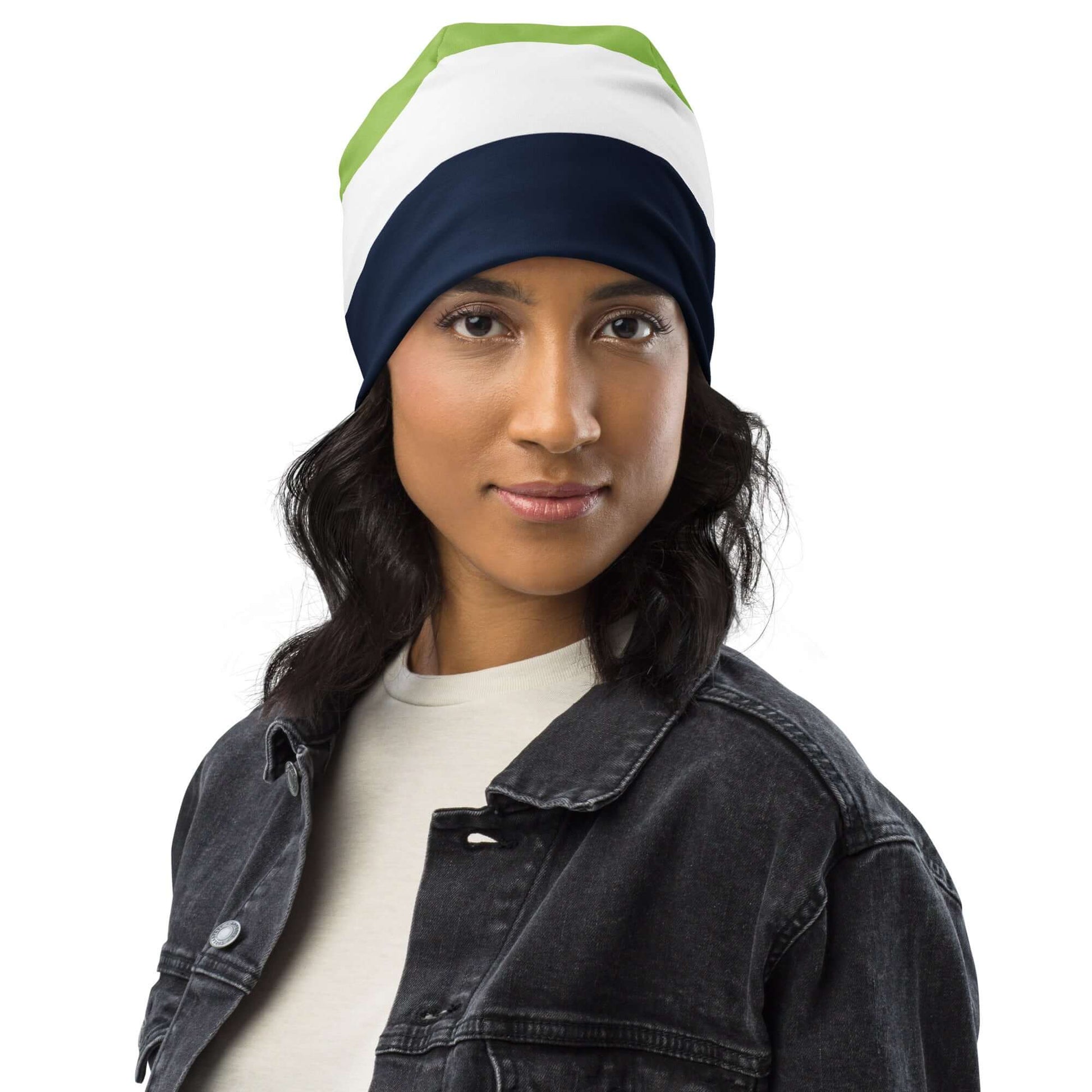 TIME OF VIBES - Beanie MODERN (Navy/White/Mindaro) - €29.50