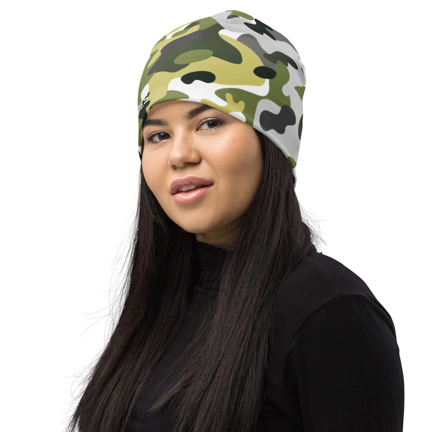 TIME OF VIBES - Beanie CAMOUFLAGE (White/Grey/Green) - €29.50