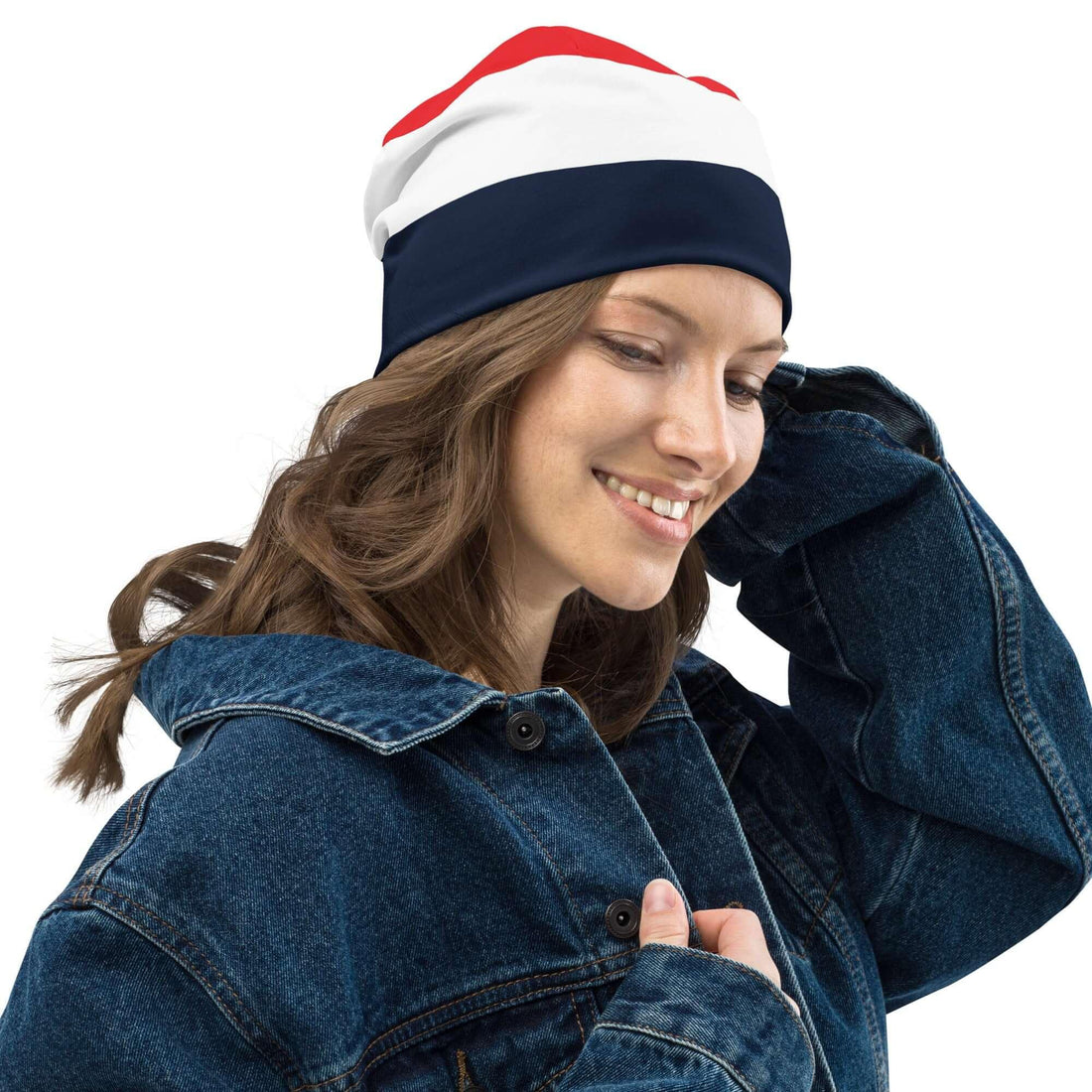 VIBES Beanie Unisex | MODERN (Blau/Weiß/Rot) - Time Of Vibes