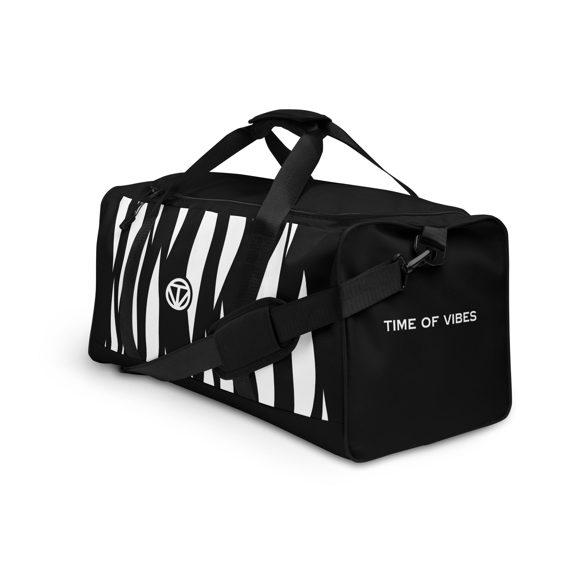 TIME OF VIBES - Travel Bag JUNGLE 2023 (Black/White) - €109.00