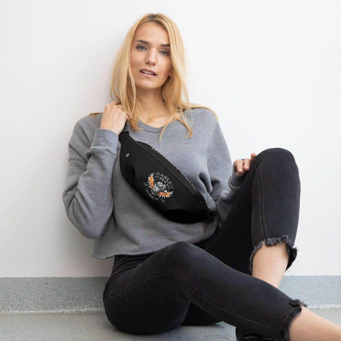 HARLEY BROS Gürteltasche (Schwarz) - Time Of Vibes
