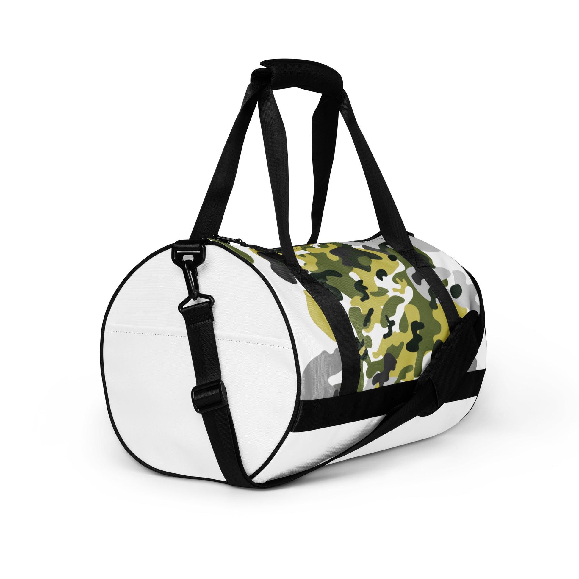 TIME OF VIBES - Sports Bag CAMOUFLAGE (White/Grey/Green) - €82.00