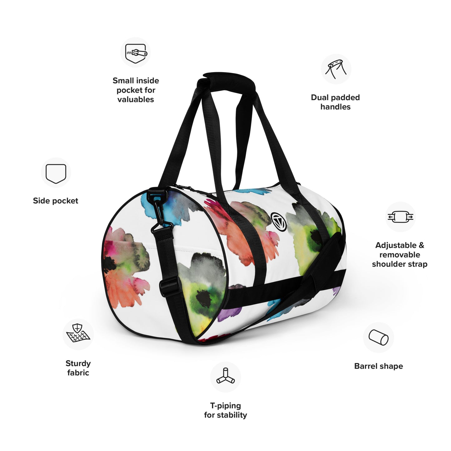 TIME OF VIBES - Sports Bag 23 FLOWER - €85.00