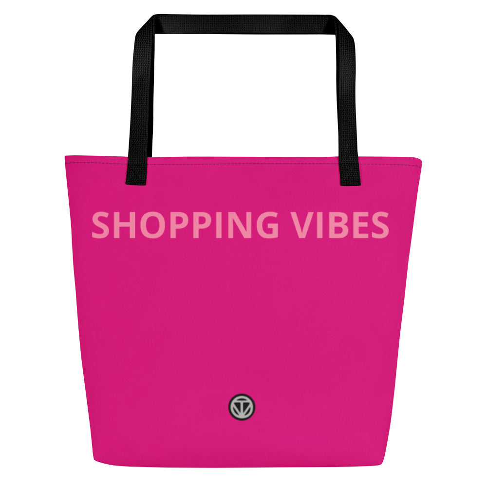 TIME OF VIBES - Large Tote Bag PRETTY IN PINK - €45.00