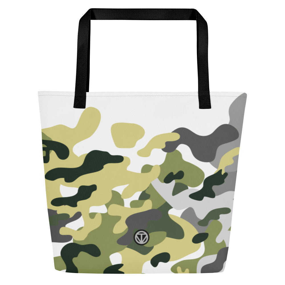 TIME OF VIBES - Large Tote Bag CAMOUFLAGE - €45.00