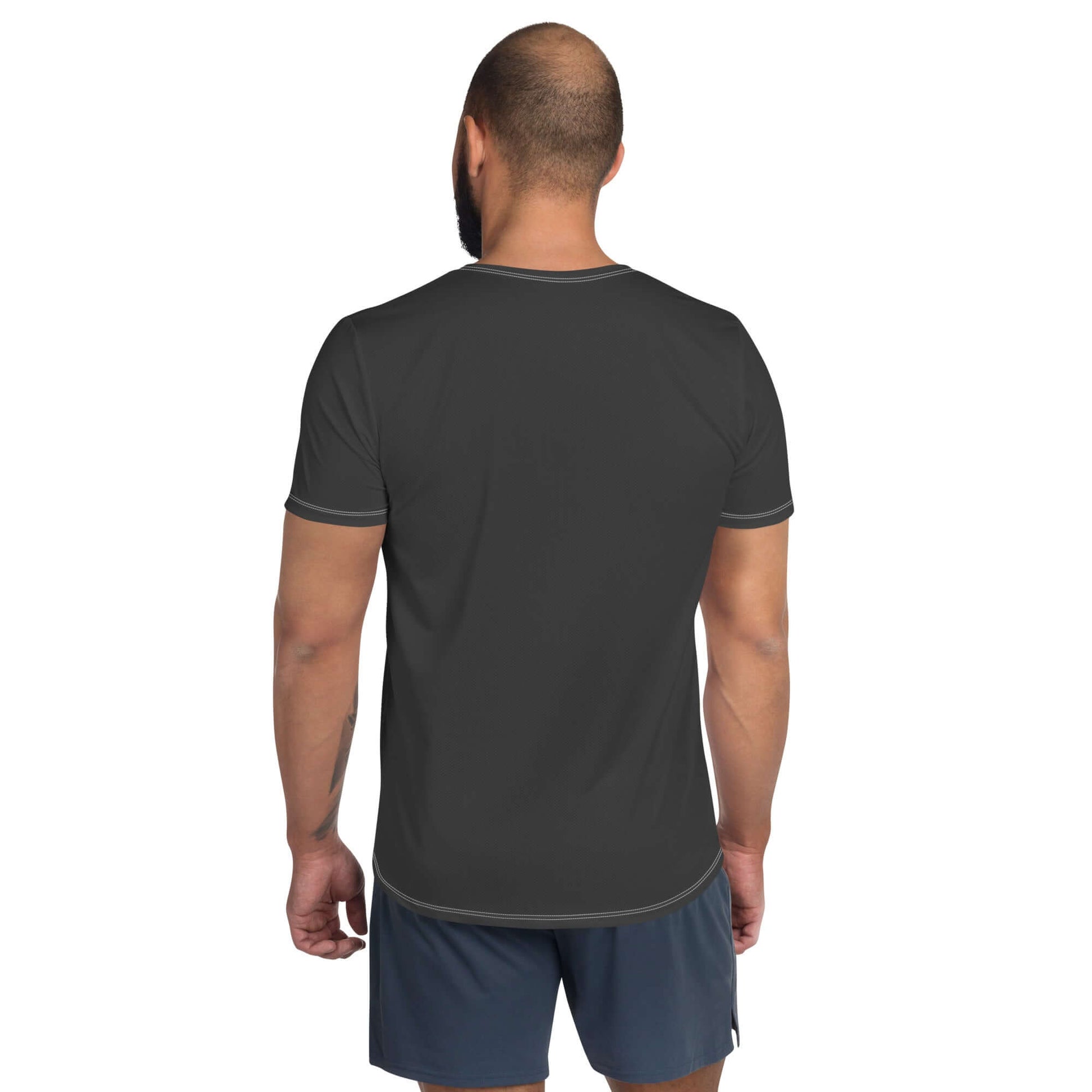 TIME OF VIBES - Men's Athletic T-shirt (Eclipse) - €45.00