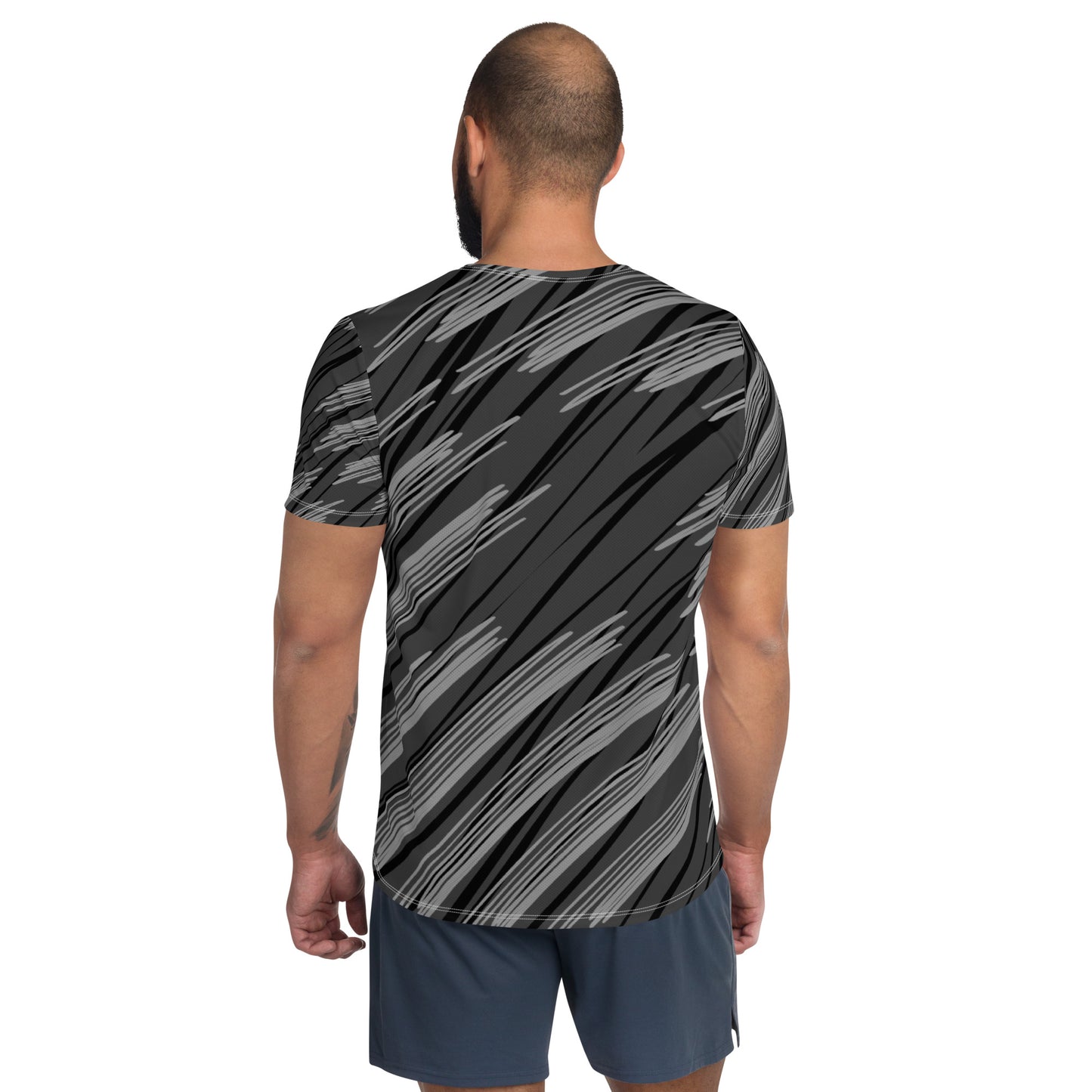 TIME OF VIBES - Men's Athletic T-shirt ABSTRACT - €45.00