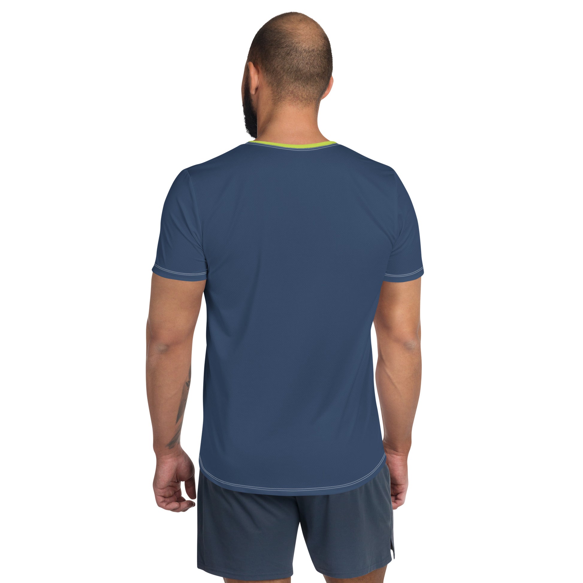TIME OF VIBES - Men's Athletic T-shirt FIRST (Cello/Mindaro) - €45.00