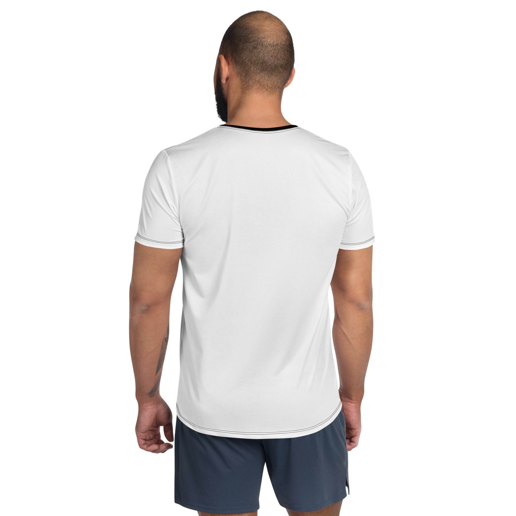 TIME OF VIBES TOV Herren Sport T-Shirt FIRST (Weiß/Schwarz) - €45,00