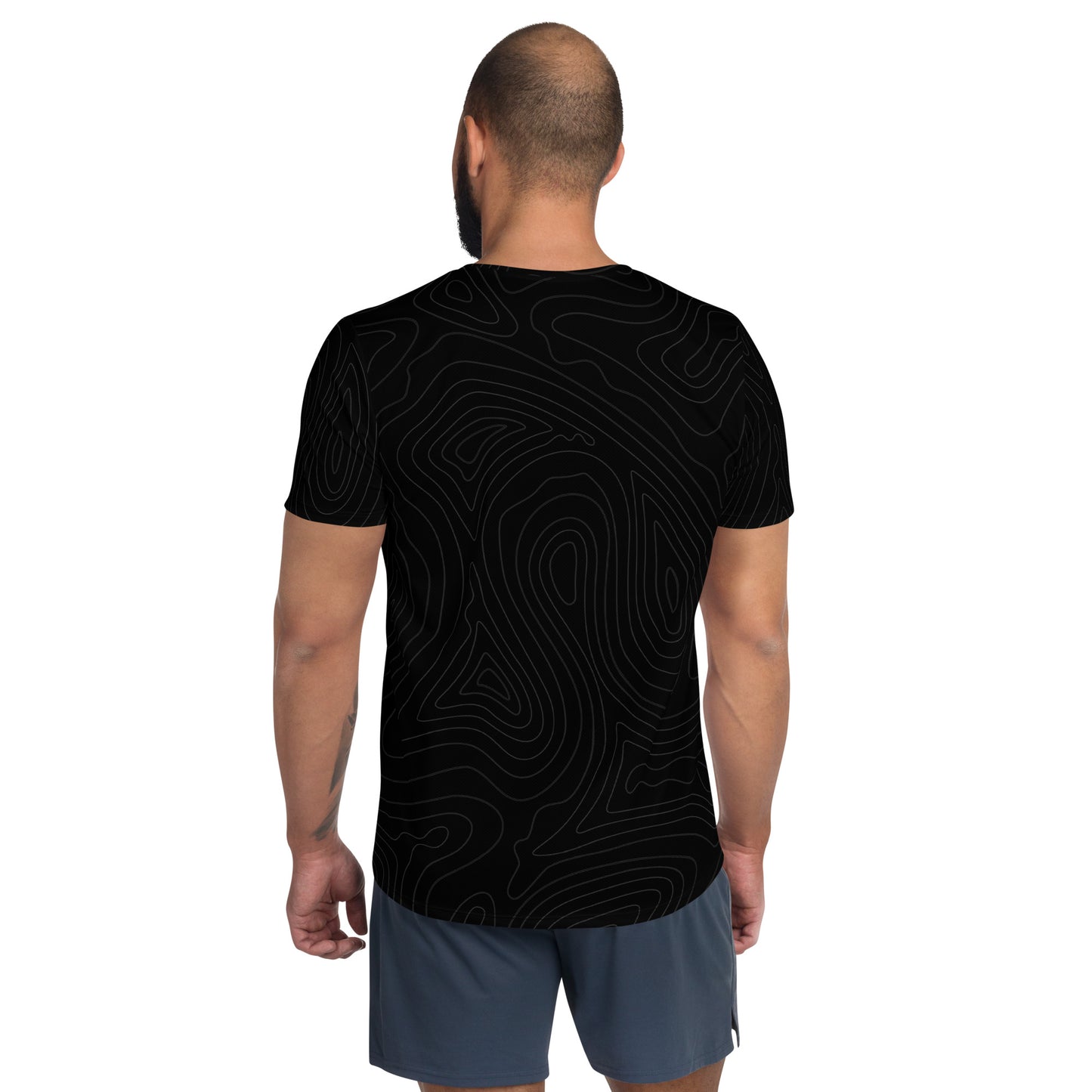 TIME OF VIBES - Men's Athletic T-shirt MOVE PUR (Black) - €45.00