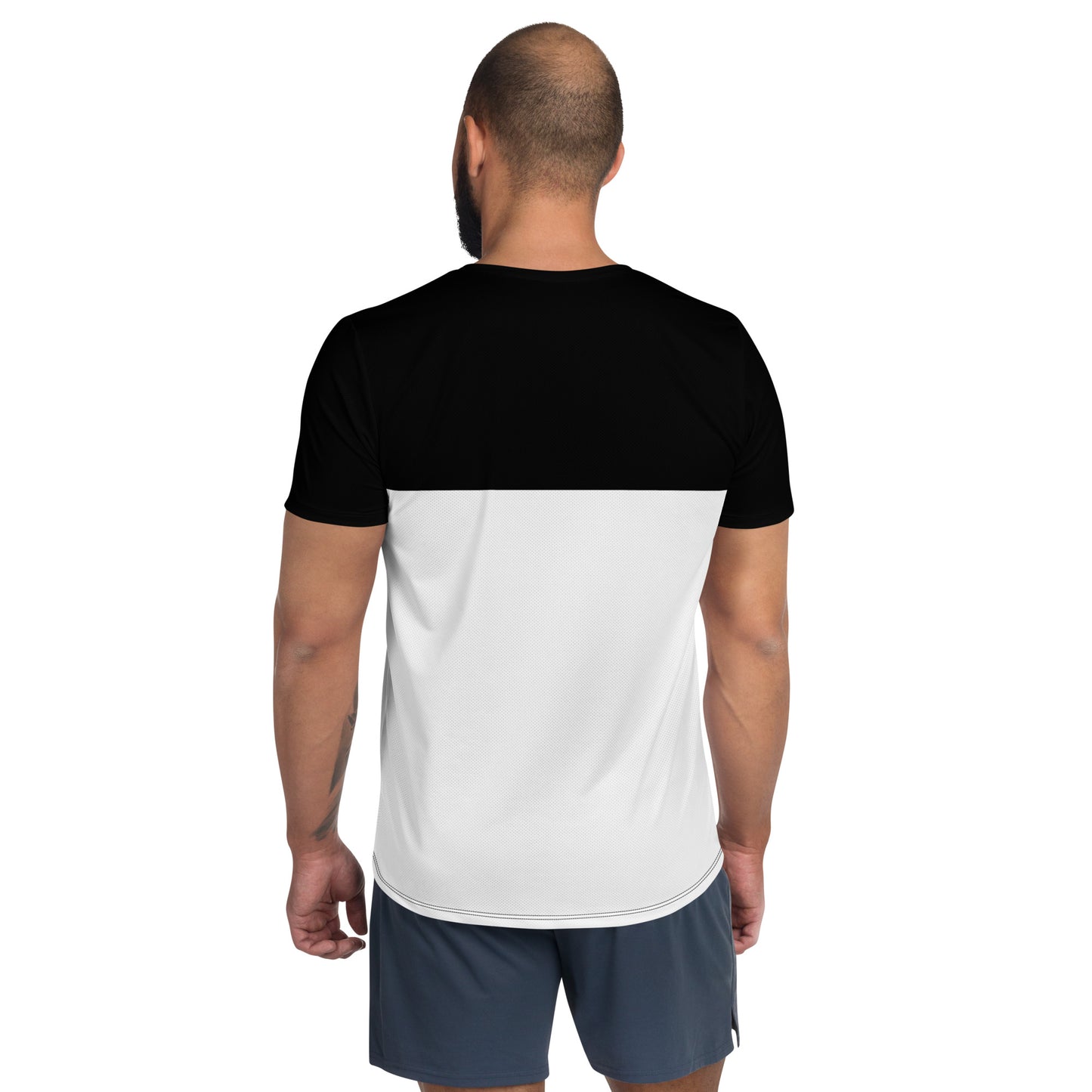 TIME OF VIBES - Men's Athletic T-shirt PART (Black/White) - €45.00