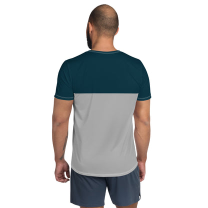 TIME OF VIBES TOV Herren Sport T-Shirt PART (Blau/Grau) - €45,00