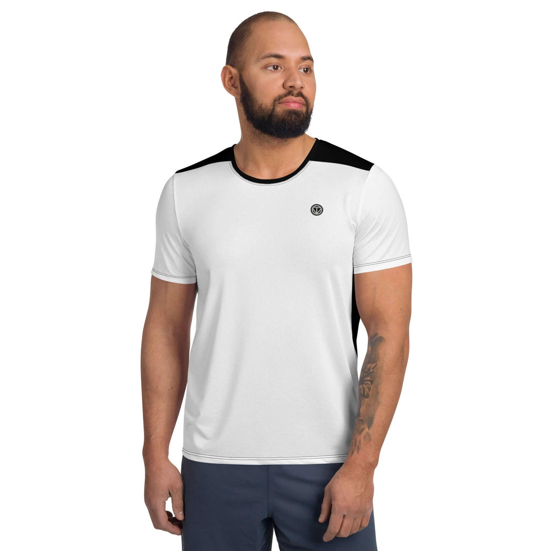 VIBES Sportshirt Herren | FIRST (Weiß - Schwarz) - Time Of Vibes