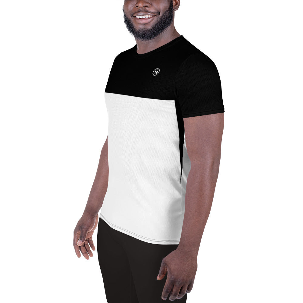 TIME OF VIBES - Men's Athletic T-shirt PART (Black/White) - €45.00
